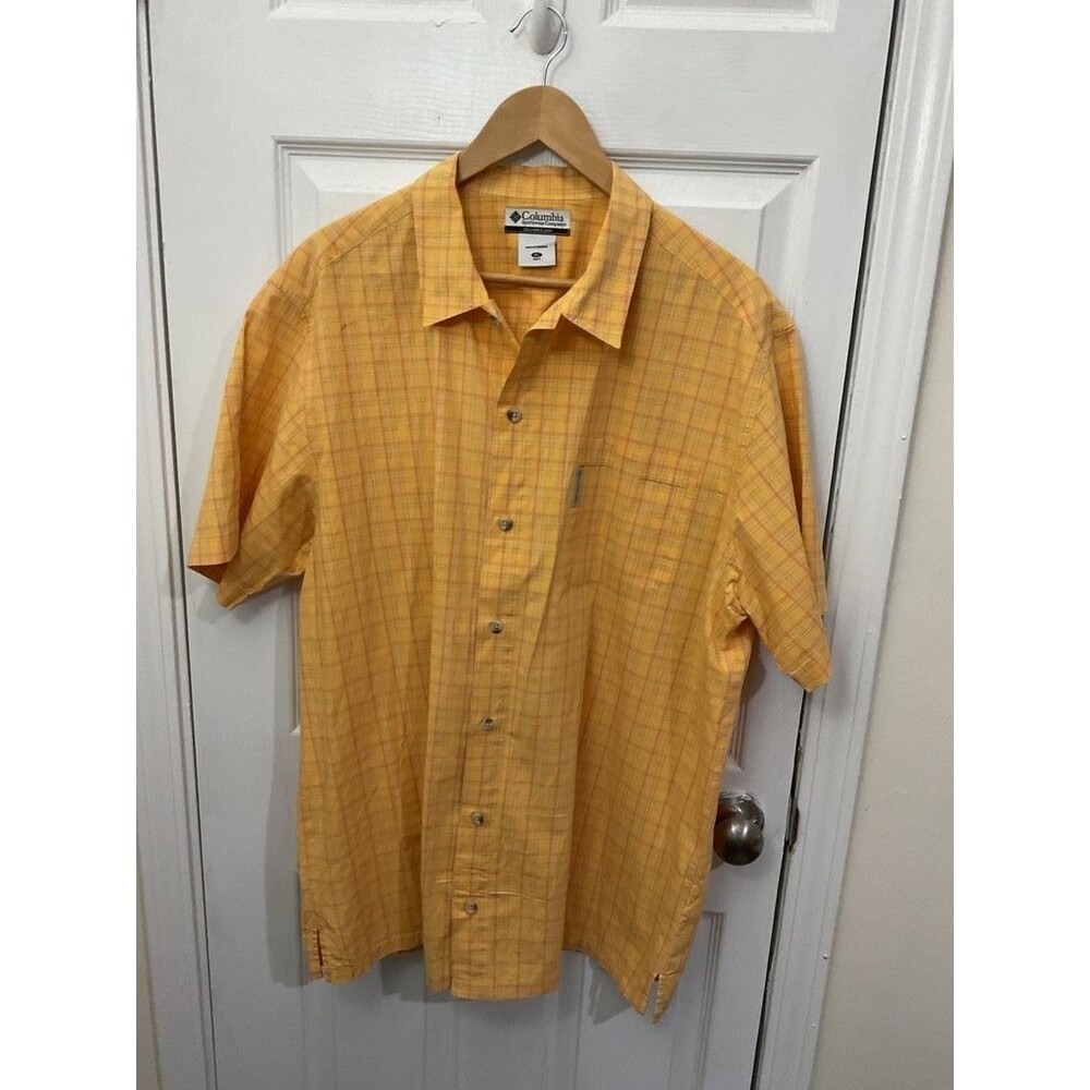 Columbia Men's Short Sleeve Plaid Button-Up Shirt - XL